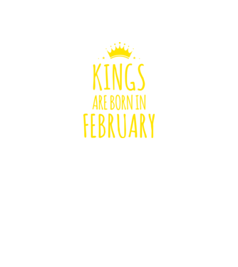 Kings are born in - February minta piros pólón