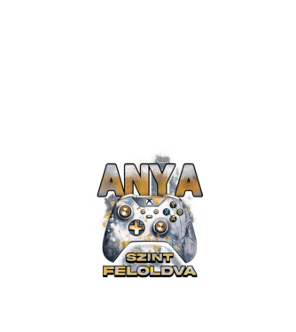 Anya szint feloldva minta fekete pólón