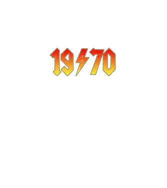 Rock születésnap 1970 JANUÁR minta fekete pólón