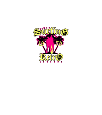 surfing retro minta szürke pólón