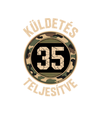 Küldetés teljesítve 35 minta fekete pólón