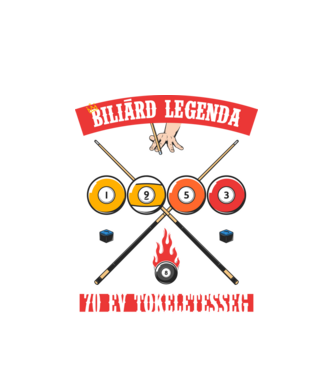 Biliárd legenda született 1953 minta fehér pólón
