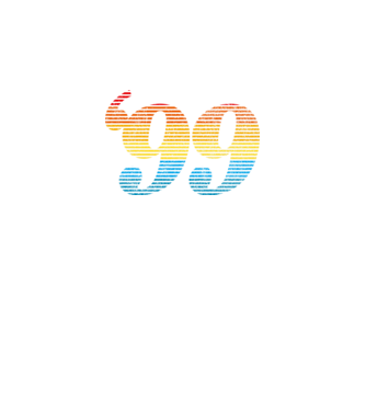 Retro születésnap 1999 minta fehér pólón