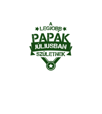 Csillagos legjobb papák július minta neonsárga pólón
