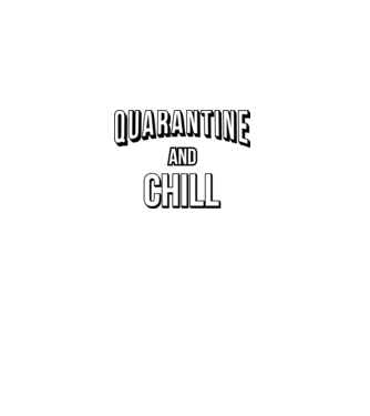 Quarantine and chill minta bordó pólón