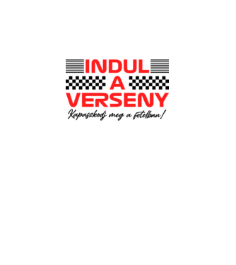 Indul a verseny! minta világos rózsaszín pólón