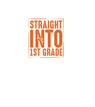 Straight into 1st grade minta fekete pólón