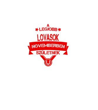 Csillagos legjobb szülinapos lovasok NOVEMBER minta almazöld pólón