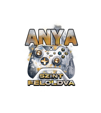 Anya szint feloldva minta fehér pólón