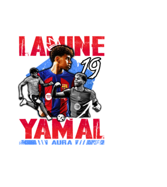 Yamal tribute minta fekete pólón