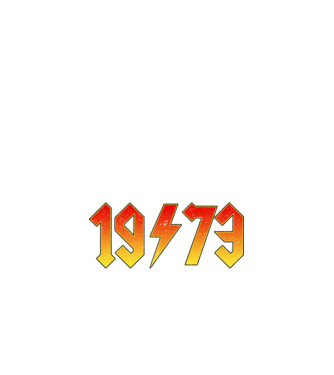 megszületik egy legenda 1973 FEBRUÁR minta fekete pólón