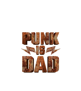 PUNK IS DAD minta fekete pólón