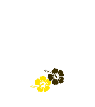 Hibiszkuszok minta világoskék pólón