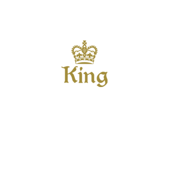 King minta fekete pólón