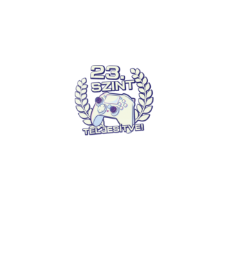 23. szint teljesítve minta fekete pólón