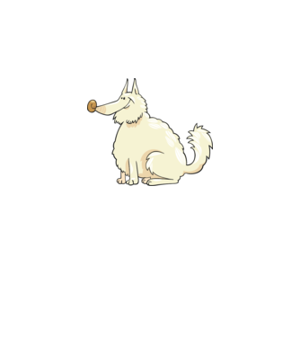 dog_08 minta királykék pólón