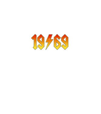 Rock születésnap 1969 Június minta farmerkék pólón