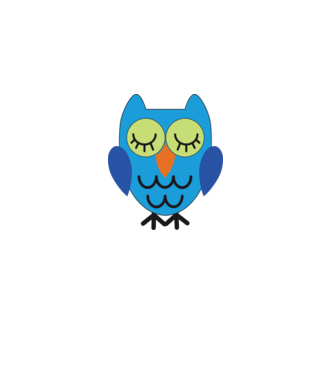 owl-11 minta fehér pólón