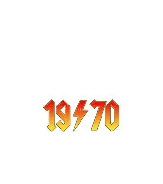 Rock születésnap 1970 JÚNIUS minta fekete pólón