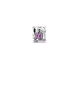 Túlértékelt intelligencia AI minta fehér pólón