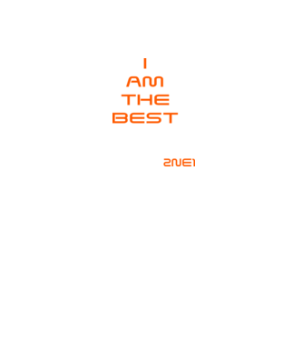 I Am The Best minta királykék pólón