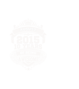 Awesome being of 2015 AUGUSZTUS minta fehér pólón