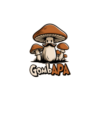 GombAPA minta fehér pólón