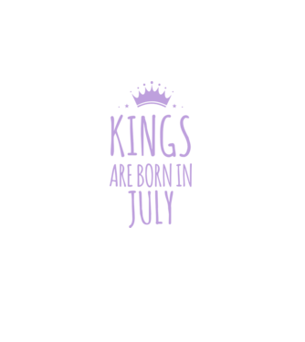 Kings are born in - July minta sötétkék pólón