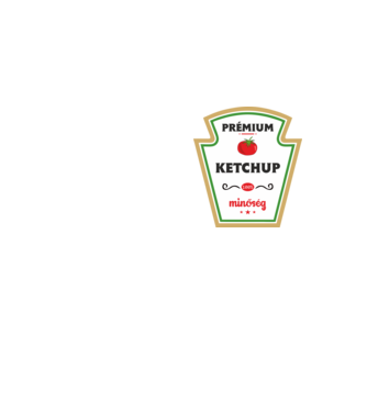 Premium ketchup minta neonsárga pólón