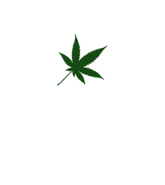 Cannabis minta szürke pólón