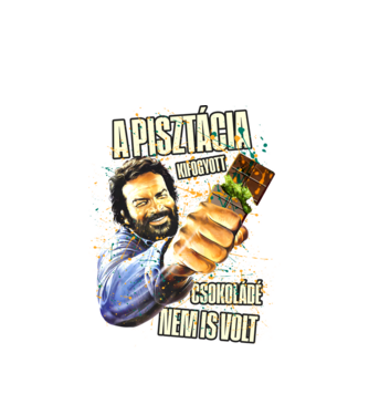 Pisztáciás Dubai Csoki Bud Spencer minta fehér pólón