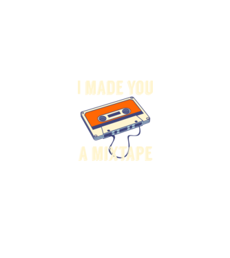 Mixtape minta fekete pólón