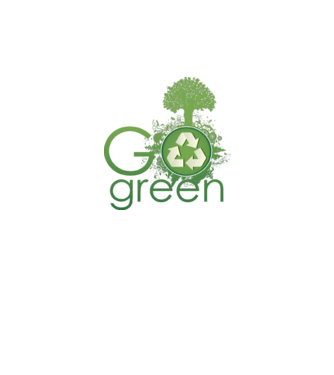 Go Green 1 minta neonsárga pólón