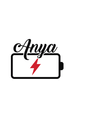 Anyu töltöttségi szint Anya   minta fekete pólón