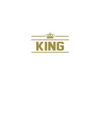 King minta fekete pólón