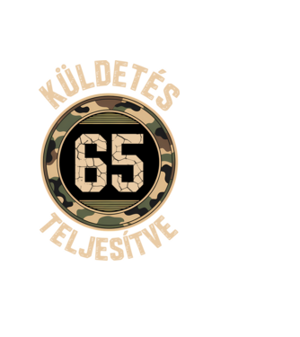 Küldetés teljesítve 65 minta fekete pólón