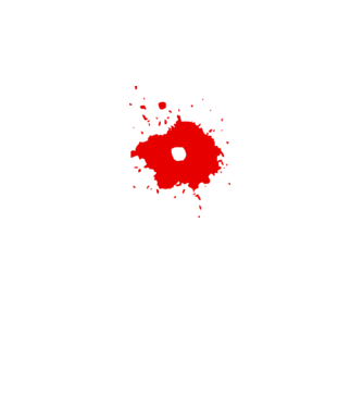 Blood minta fekete pólón