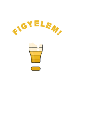 Figyelem! Apa viccek betöltése minta fekete pólón