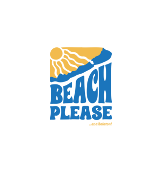 Beach Please, ez a Balaton! minta fehér pólón