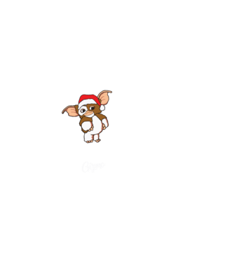 Gizmo Karácsony minta sötétkék pólón