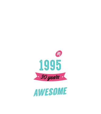 Made in 1995 minta fekete pólón