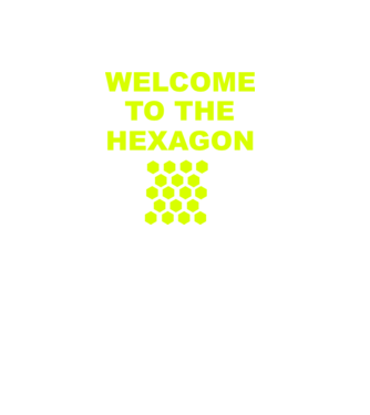 Welcome to the hexagon minta piros pólón