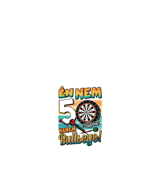 Darts Szülinap 50 éves minta fehér pólón