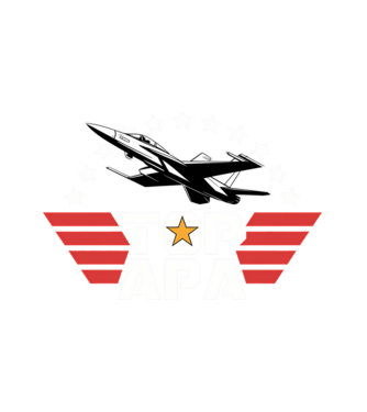 TOP APA minta fehér pólón