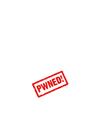 Pwned minta fehér pólón