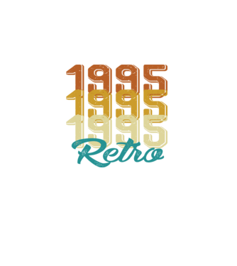 RETRO - 1995 minta fekete pólón