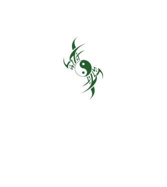 Jin-Jang minta fehér pólón