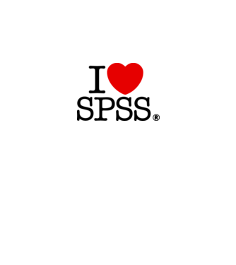 I love SPSS minta fehér pólón