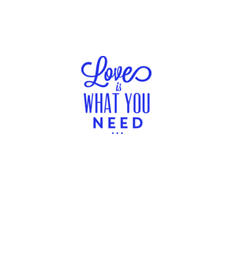 love what u need minta szürke pólón