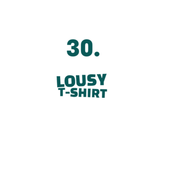 Lousy T-shirt 30 minta szürke pólón